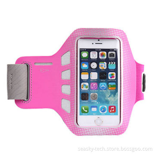 Sports adjustable armband case with key holder for iPhone 5